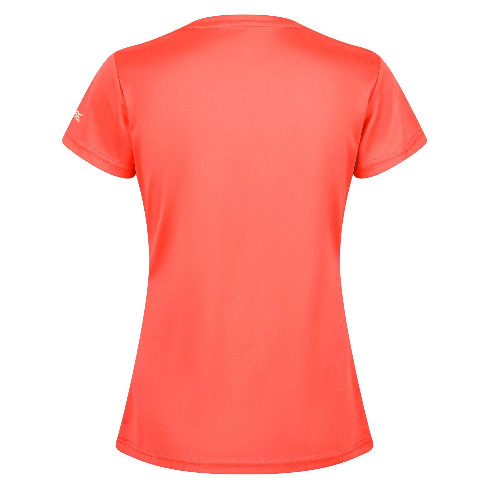 Womens/Ladies Fingal VI Mountain TShirt (Neon Peach) 2/5