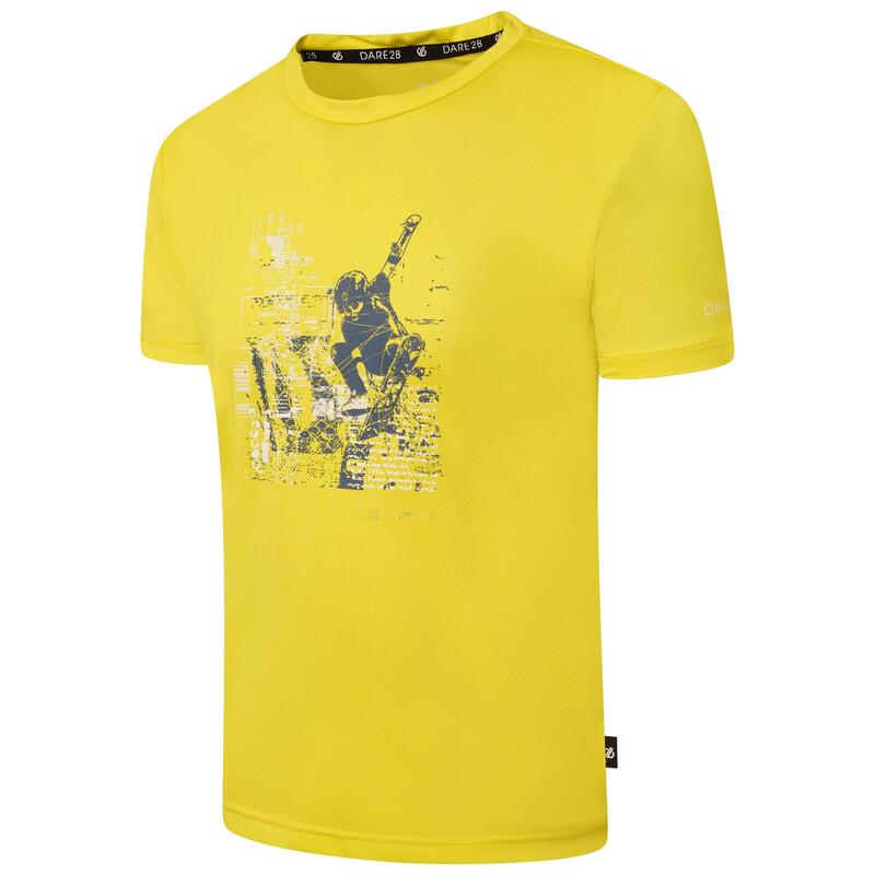 Kinderen/Kinderen TShirt met recht grafische print (Neon veer)