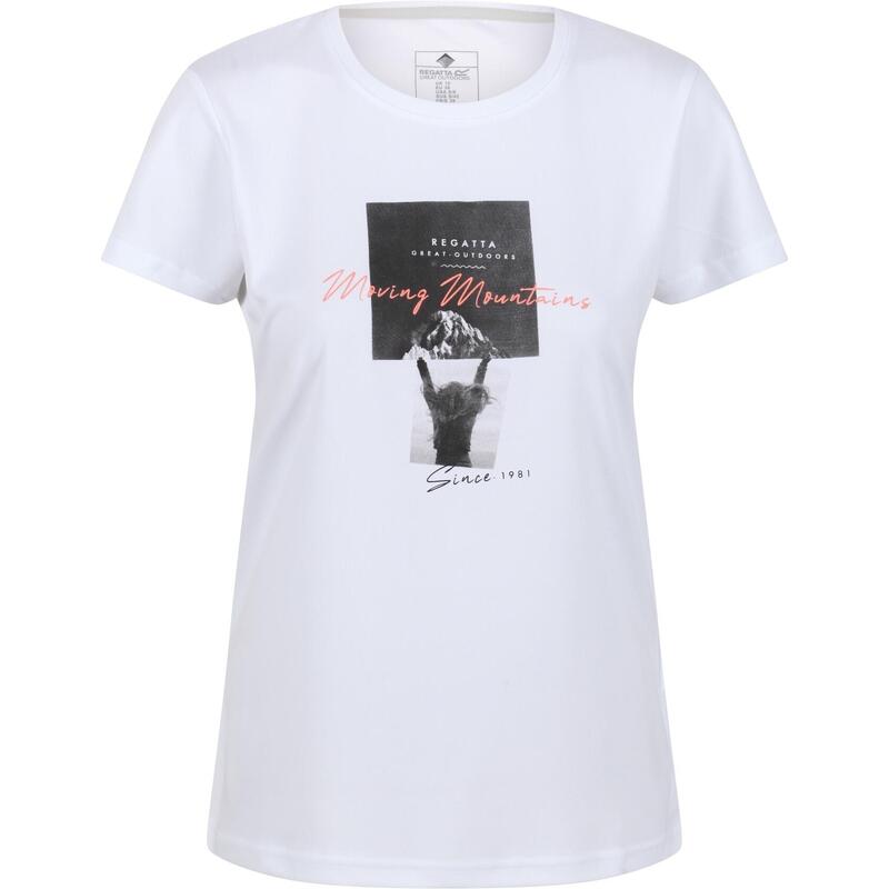 T-Shirt Montanha Fingal VI Mulher Branco