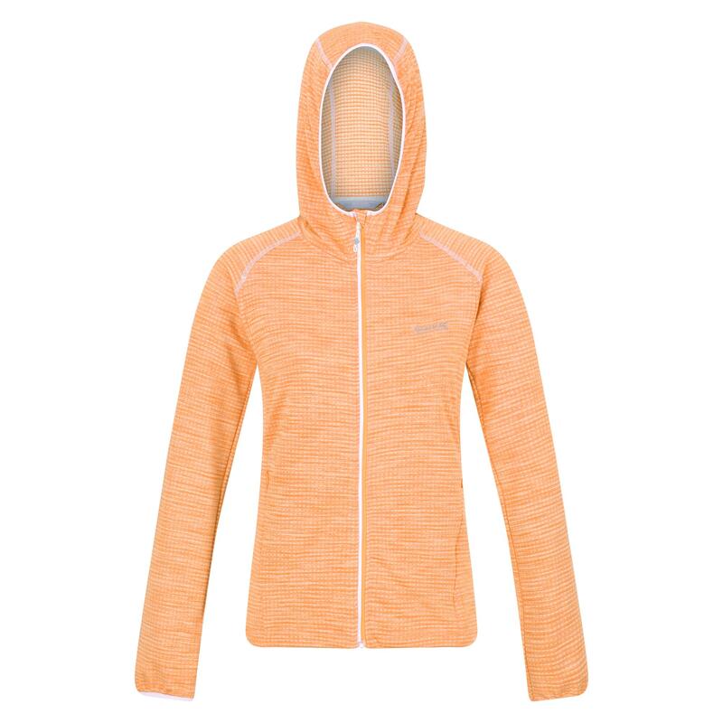 "Yonder" Hoodie mit durchgehendem Reißverschluss für Damen Papaya