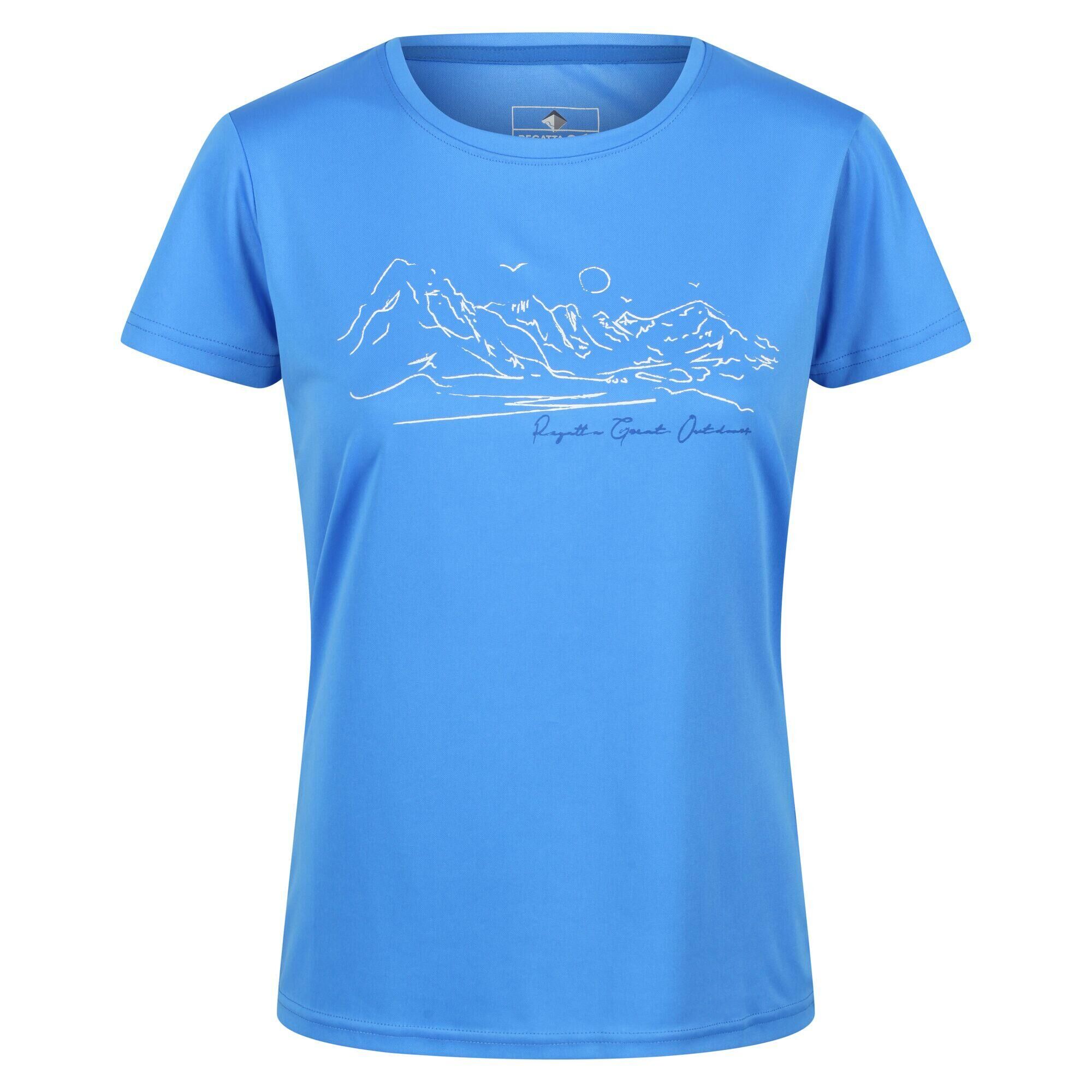 REGATTA Womens/Ladies Fingal VI Mountain TShirt (Sonic Blue)