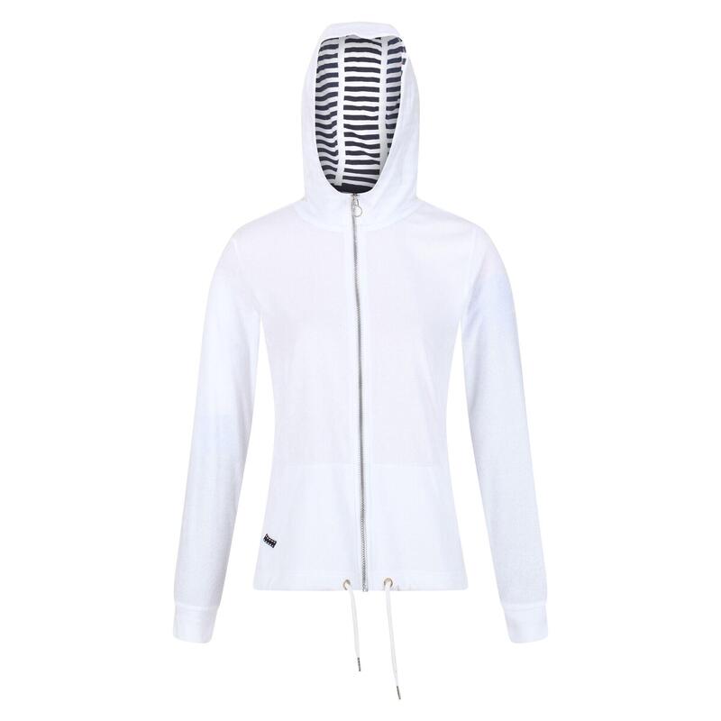 Dames Bayarma Full Zip Hoodie (Wit)