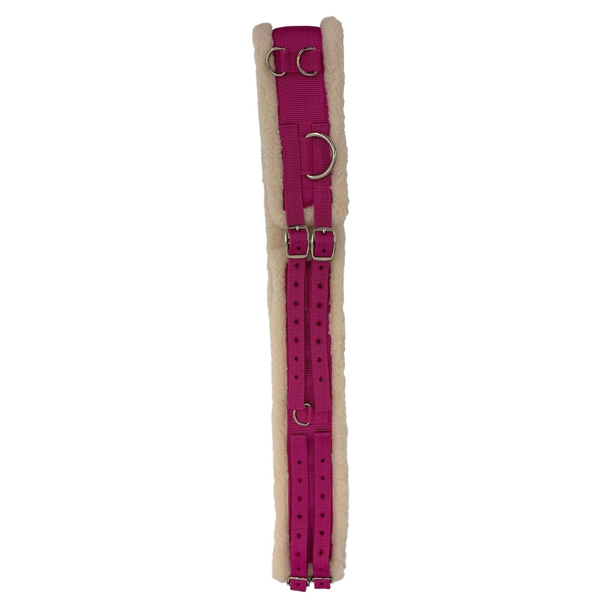 SHIRES Fleece Padding Nylon Horse Lunging Roller (Raspberry)