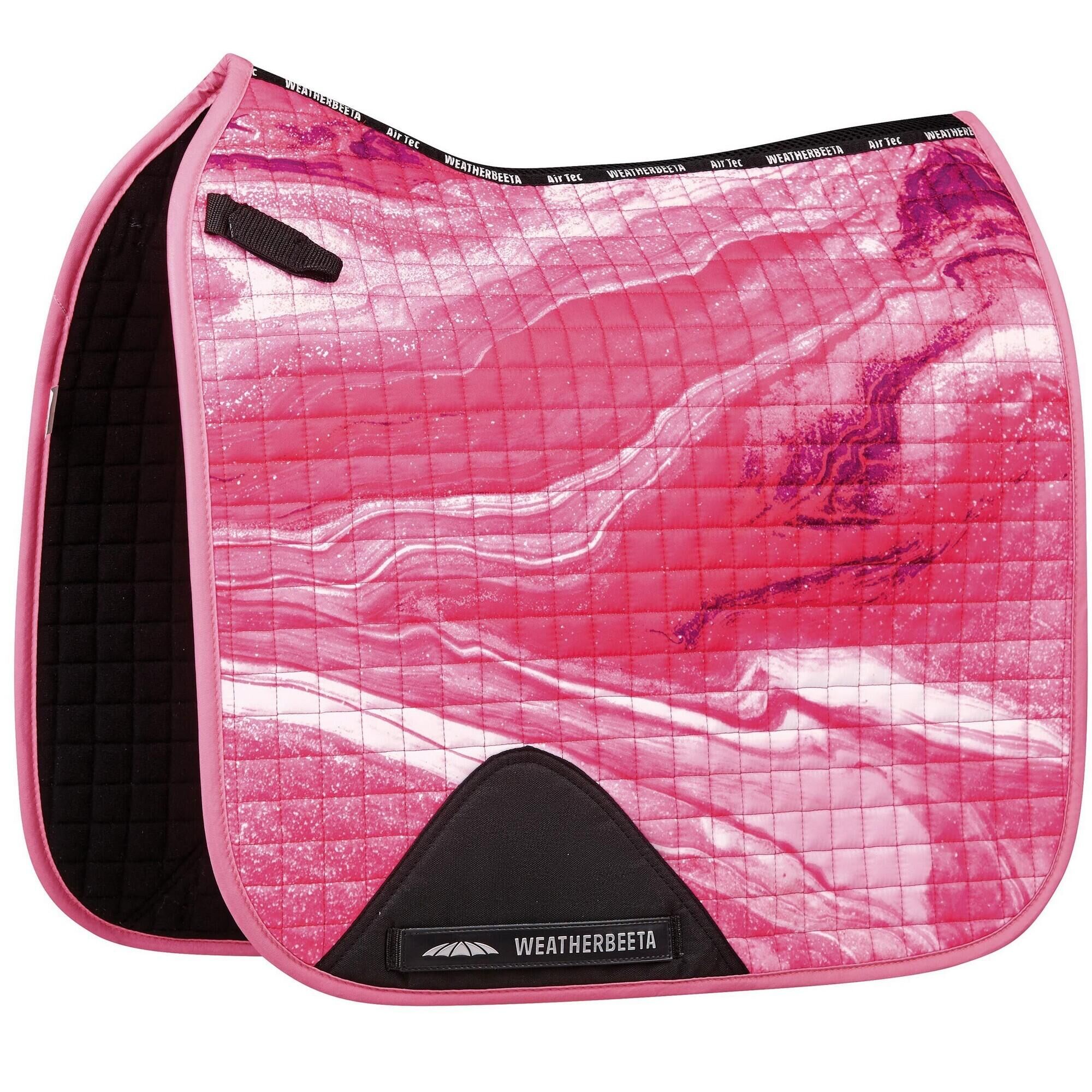 WEATHERBEETA Prime Marble Horse Dressage Saddlepad (Pink)