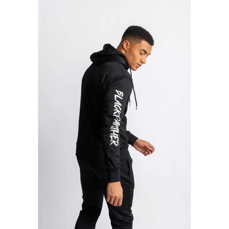 Black Panther Hoodie Heren Slim Fit - Fitness - Zwart