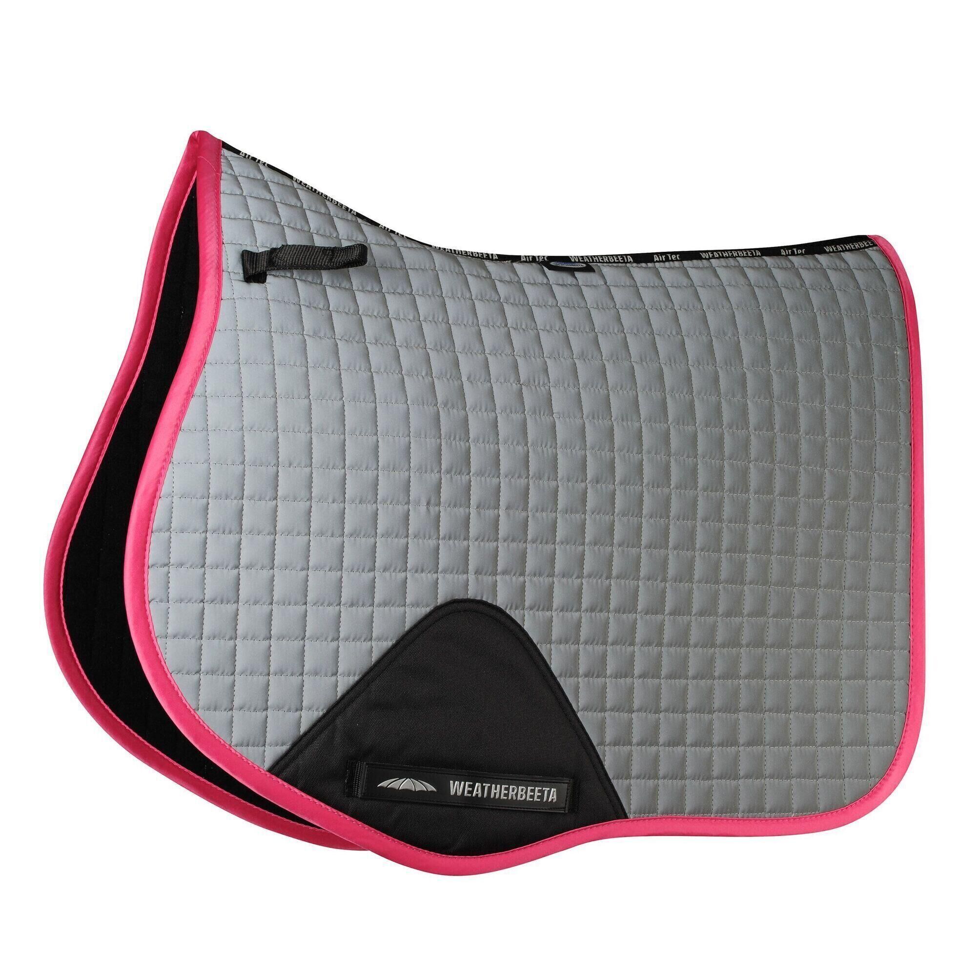 WEATHERBEETA Prime Reflective Horse Saddlepad (Silver/Pink)