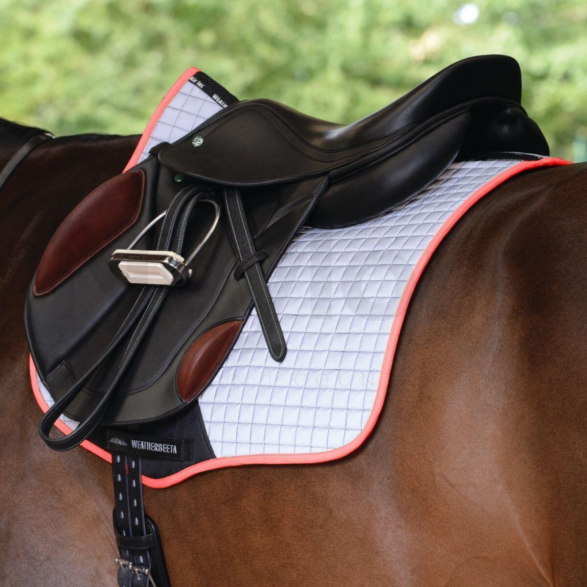 Prime Reflective Horse Saddlepad (Silver/Pink) 2/2