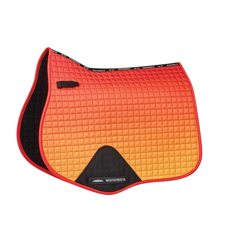 Prime Ombre All Purpose Saddle Pad (Red/Yellow)