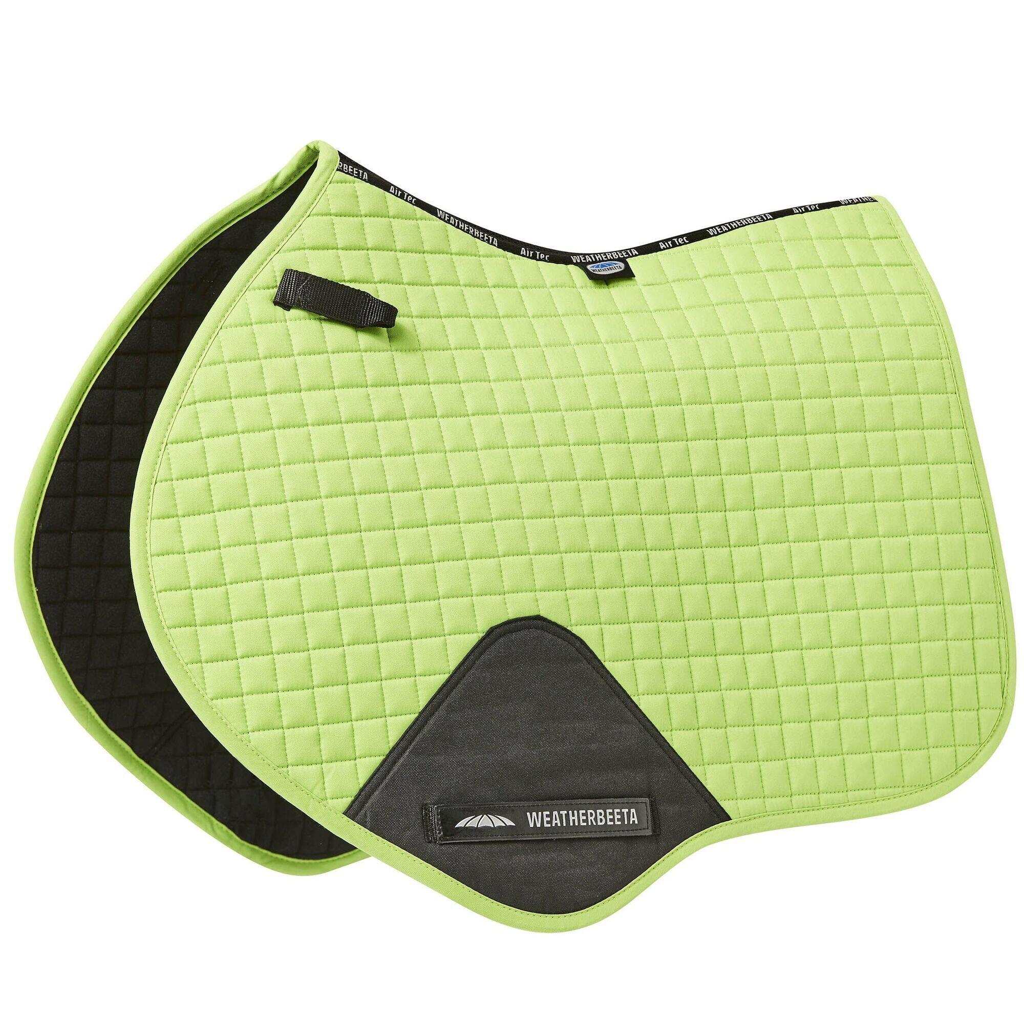 Prime Jump Shaped Saddle Pad (Lime Green) 1/3