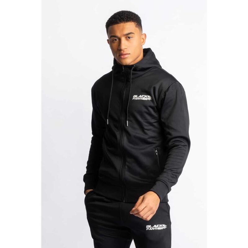 Black Panther Sudadera Con Capucha Slim Fit - Fitness - Hombre - Negro