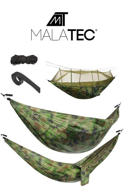 Survivalowy Hamak MALATEC Santiago Army, z moskitierą 260x140cm