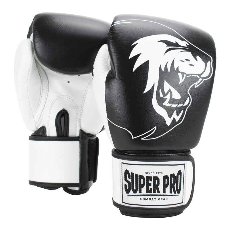 Super Pro Boxsackhandschuhe "Undisputed", Größe XL, Schwarz-Weiß Media 1