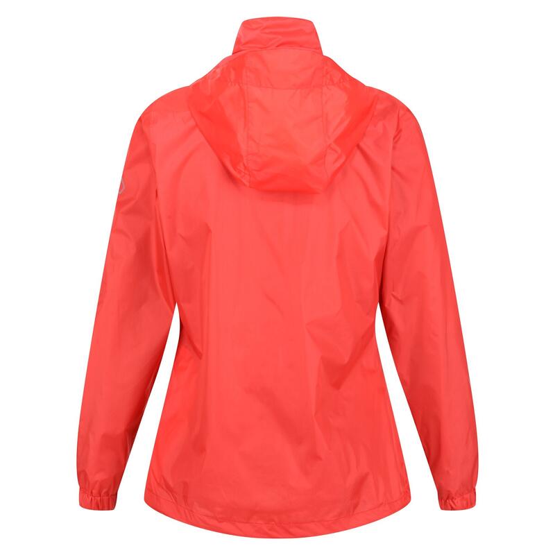 Corinne IV Wasserdichte Fitness Regenjacke für Damen - Koralle