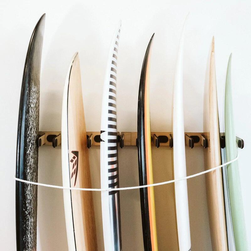 Multirack Wandhalterung für bis zu 13 Surfboards, Snowboards, Kitesurfing Windsu