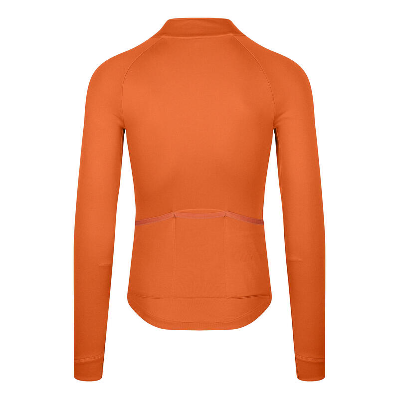 Maglia a manica lunga da ciclismo da uomo Termico Signature Arancio Bruciato