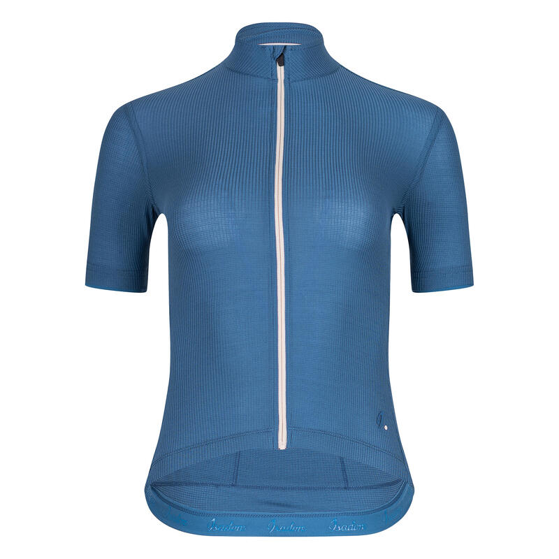 Maglia a manica corta da ciclismo da donna Woolight Blu Coronato