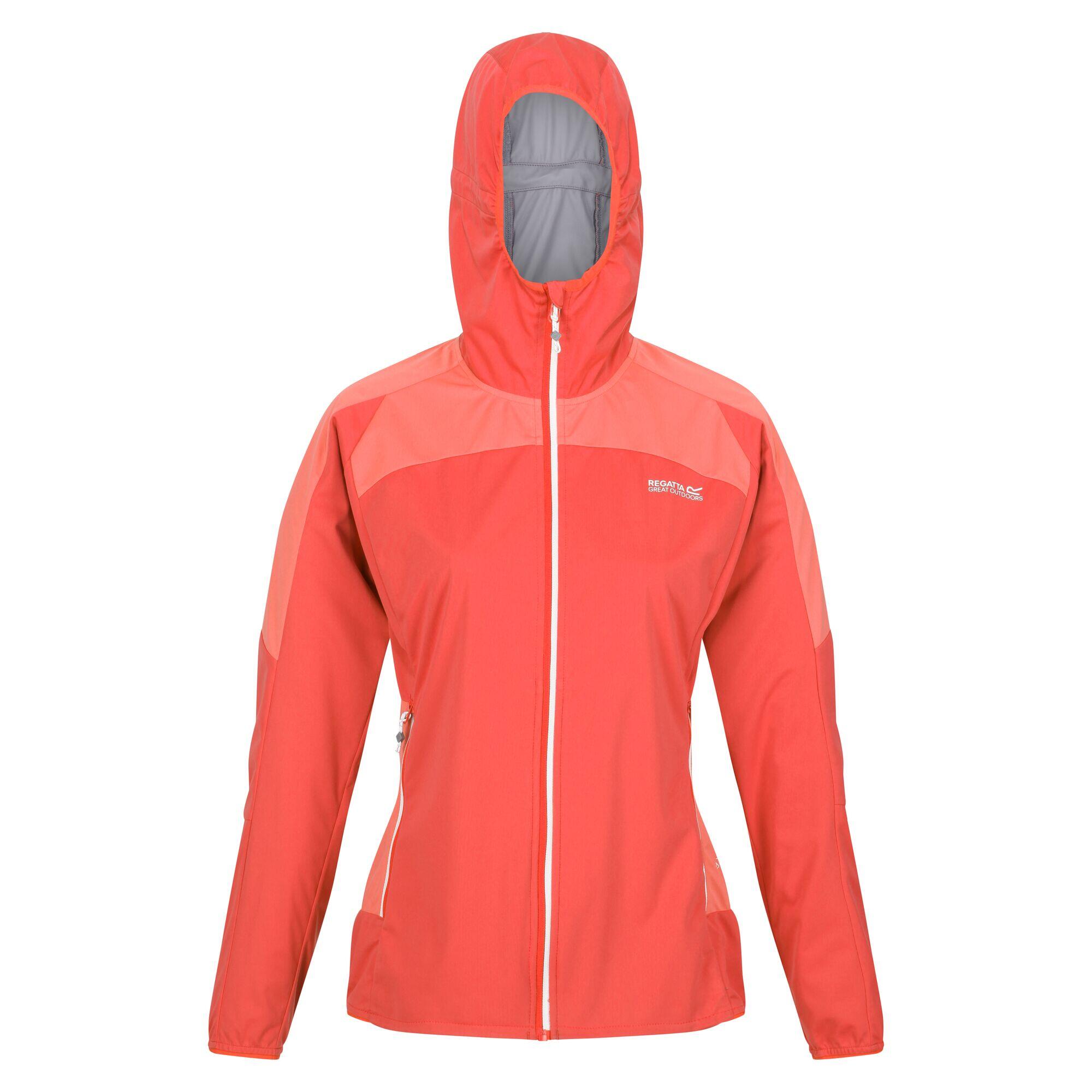 Womens/Ladies Tarvos IV Softshell Jacket (Neon Peach/Fusion Coral) 1/5