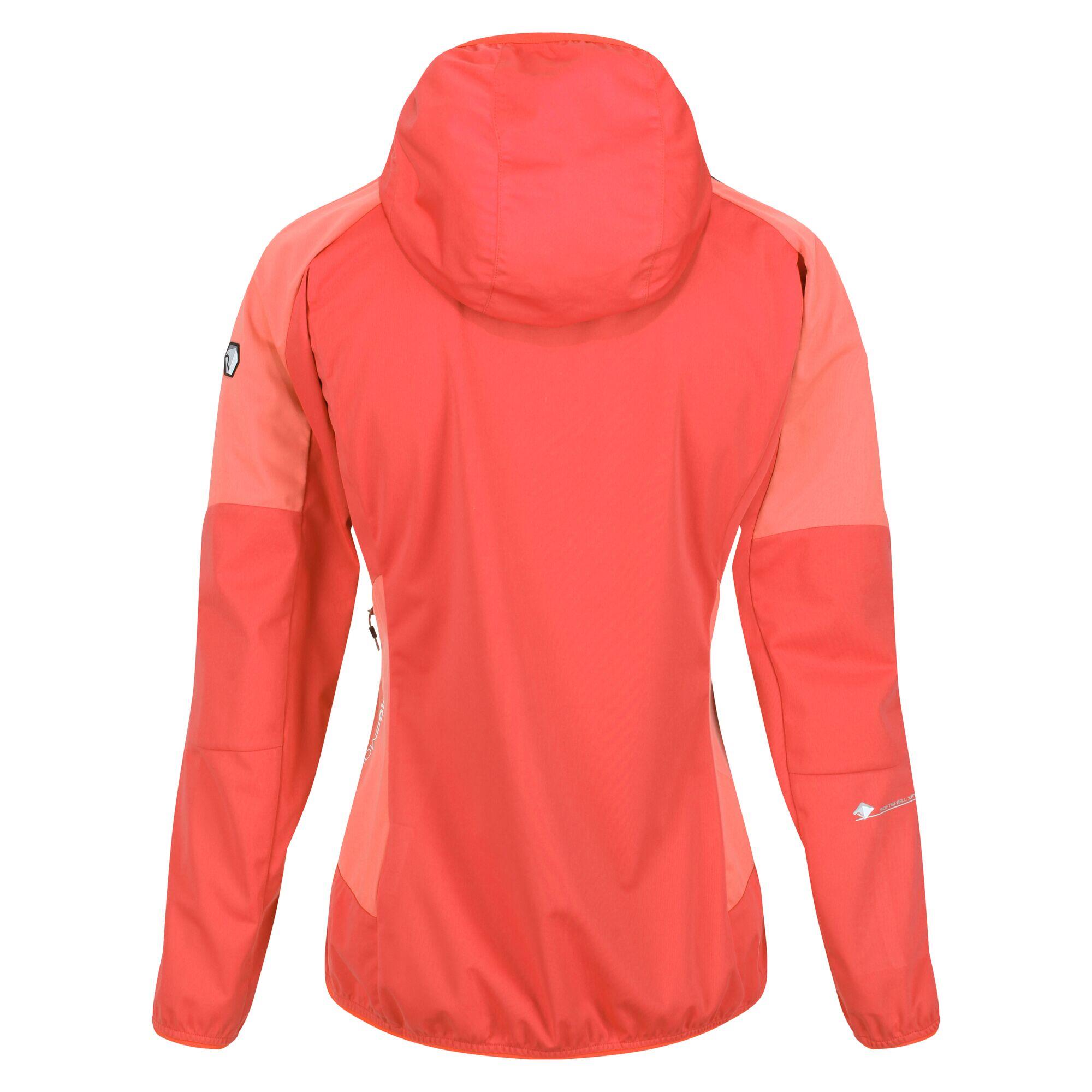 Womens/Ladies Tarvos IV Softshell Jacket (Neon Peach/Fusion Coral) 2/5