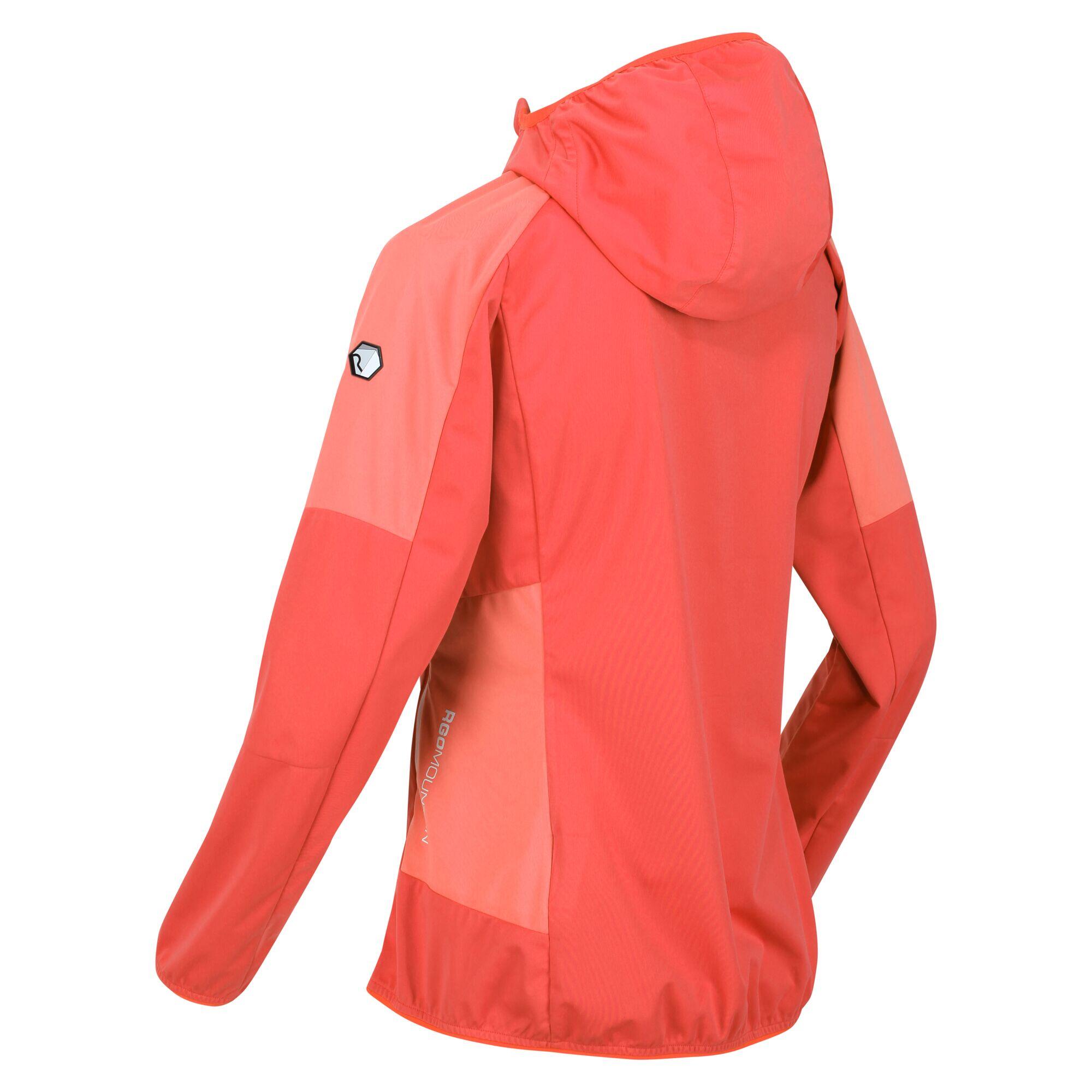 Womens/Ladies Tarvos IV Softshell Jacket (Neon Peach/Fusion Coral) 3/5