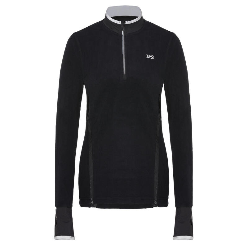 Tailliertes Fleece Langarm Laufshirt mit Zip-Tasche für Damen POLARFLEECE