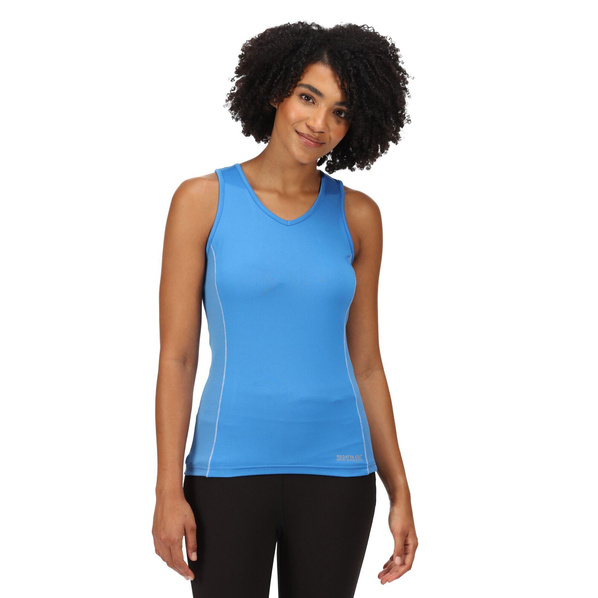 Womens/Ladies Varey Active Vest (Sonic Blue) 4/5
