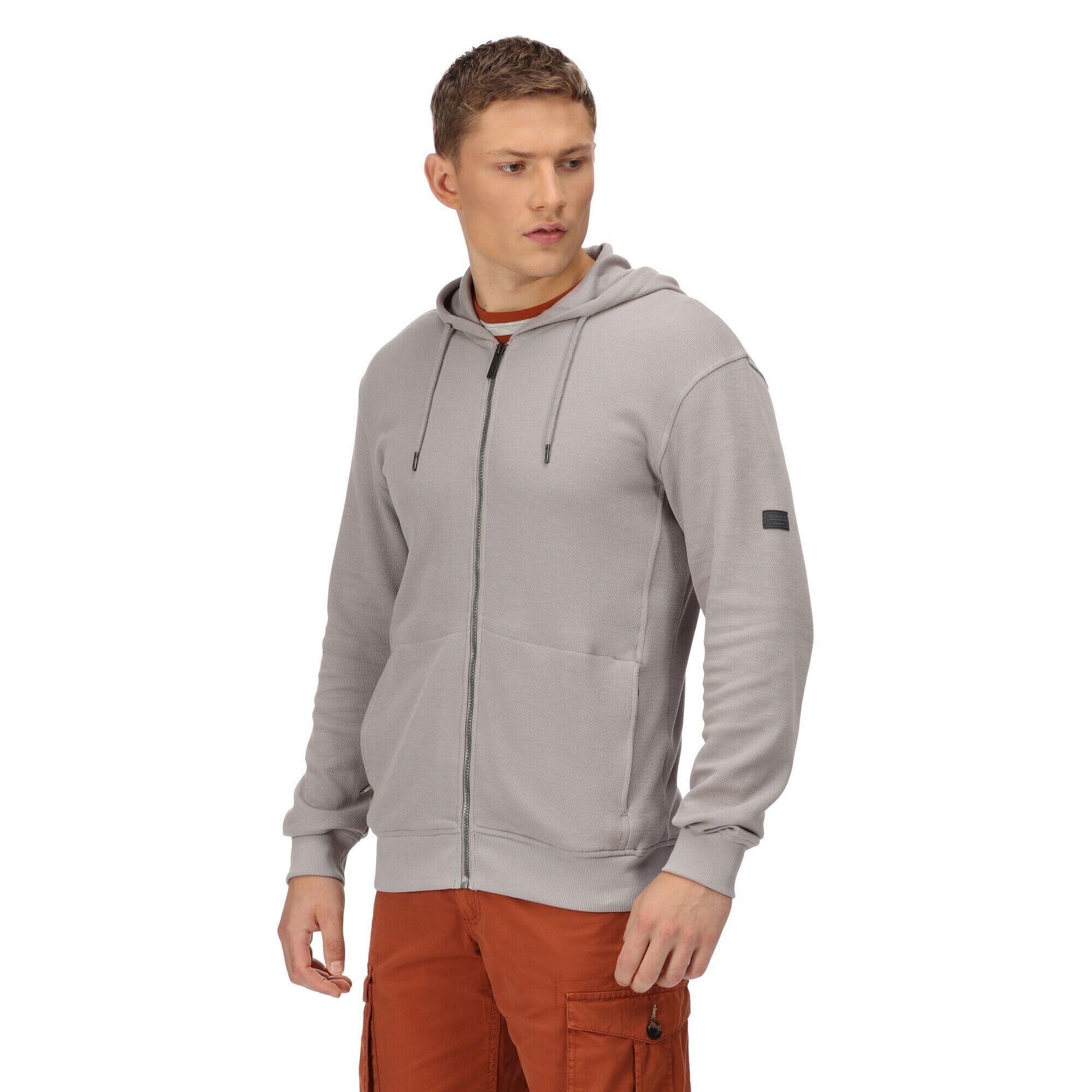 REGATTA Mens Lyman Fleece Full Zip Hoodie (Mineral Grey)