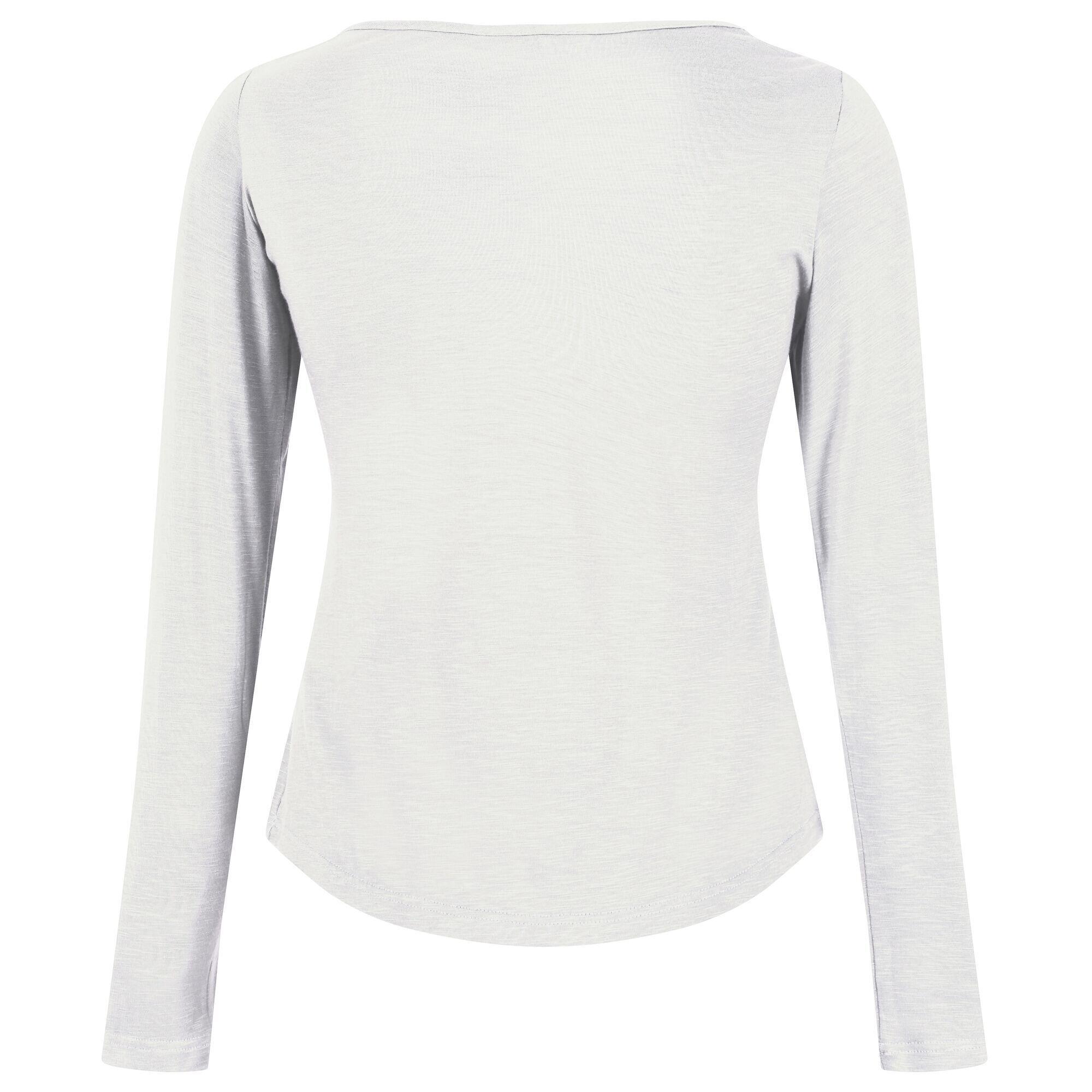 Womens/Ladies Lakeisha LongSleeved TShirt (White) 2/4
