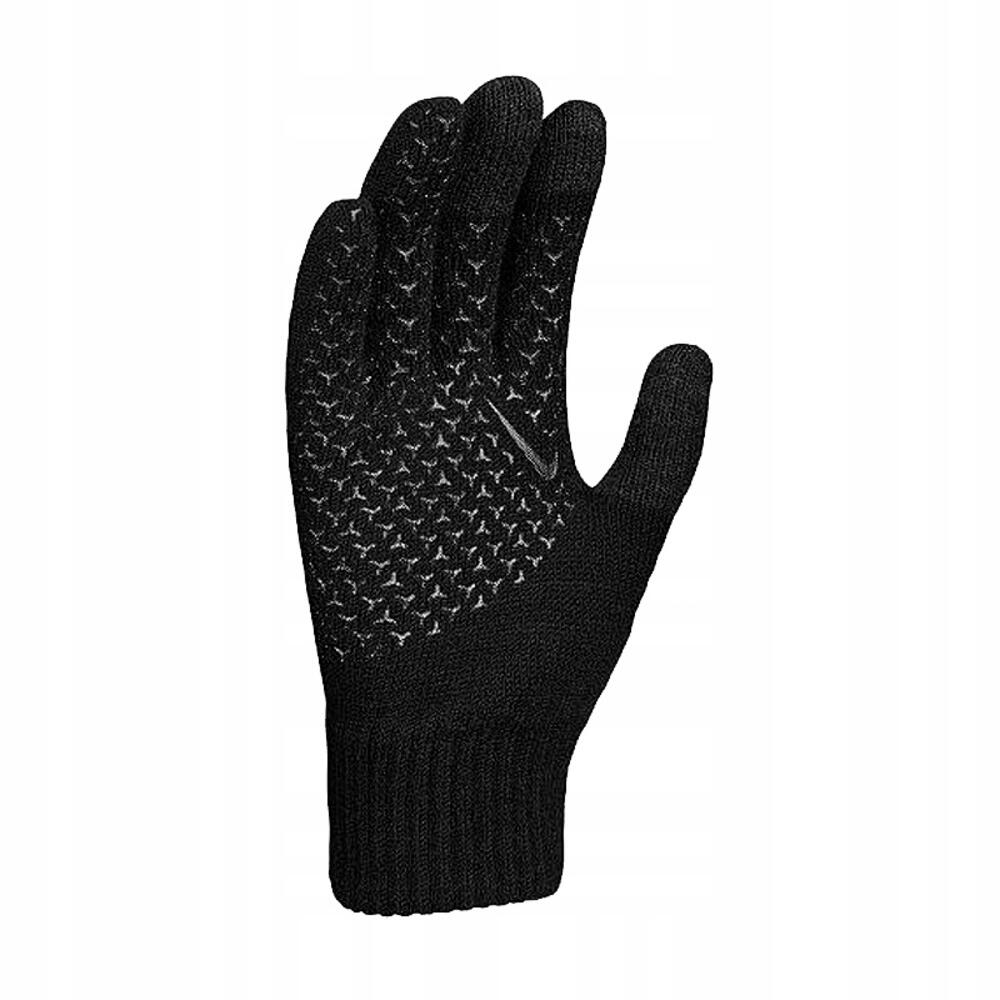 Childrens/Kids Knitted Tech Grip Gloves (Black) 2/3