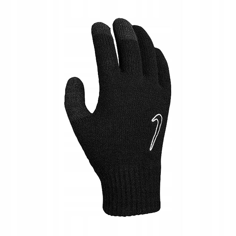 Childrens/Kids Knitted Tech Grip Gloves (Black) 1/3