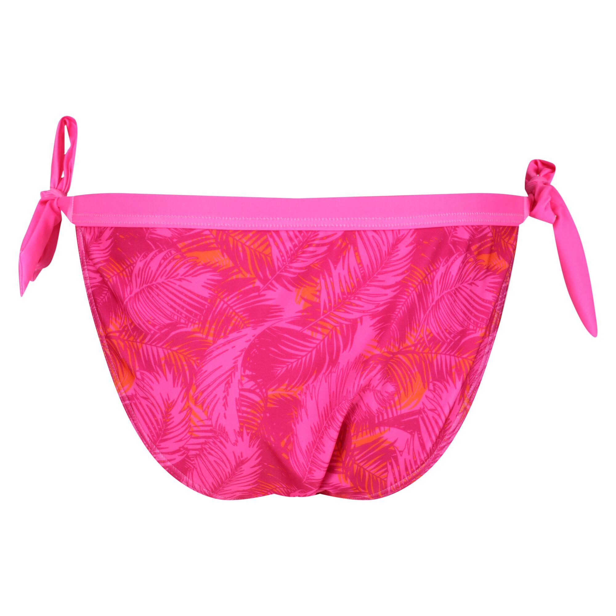 Womens/Ladies Flavia Palm Leaf Bikini Bottoms (Fusion Pink) 2/5