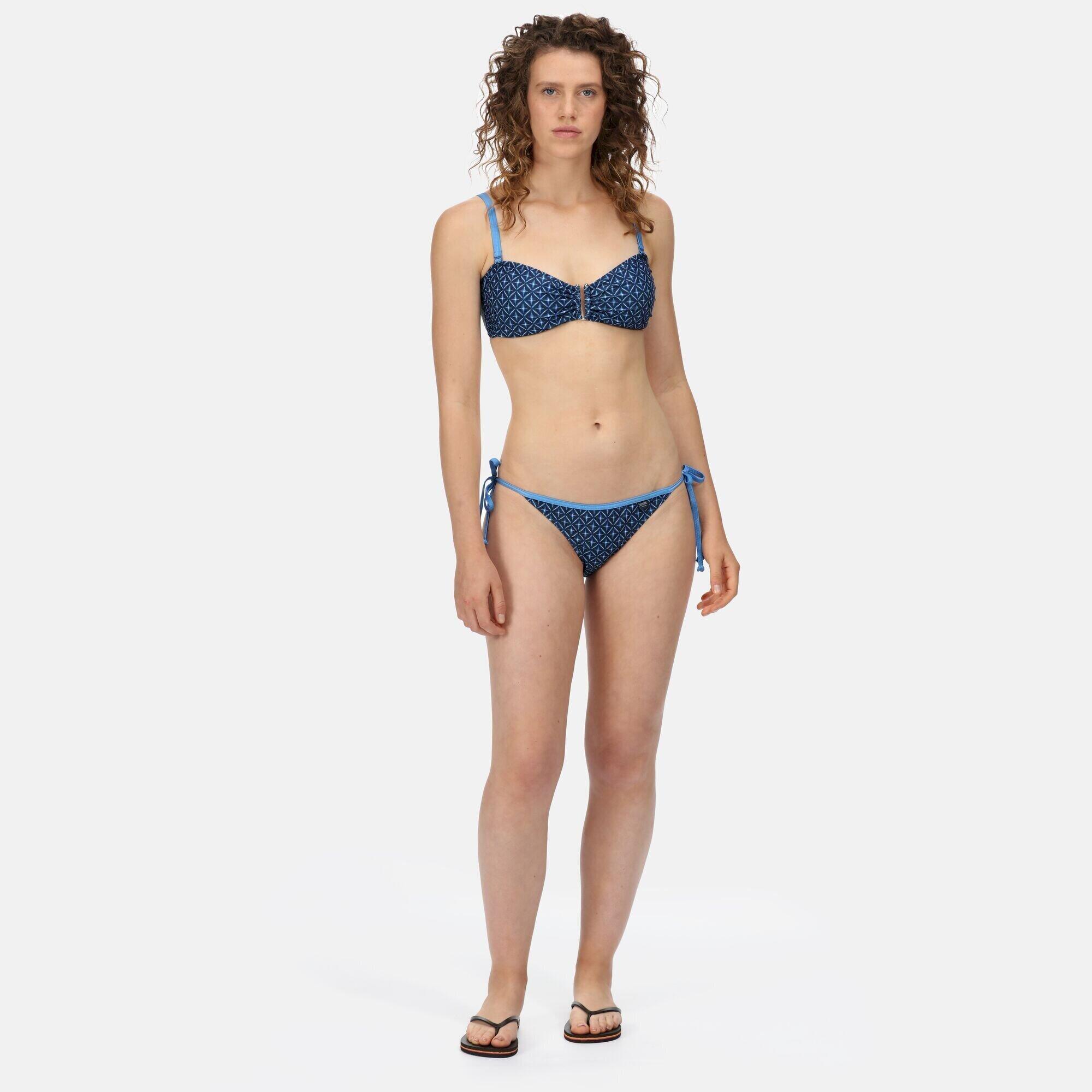 Womens/Ladies Aceana Tile Bikini Bottoms (Navy) 4/5