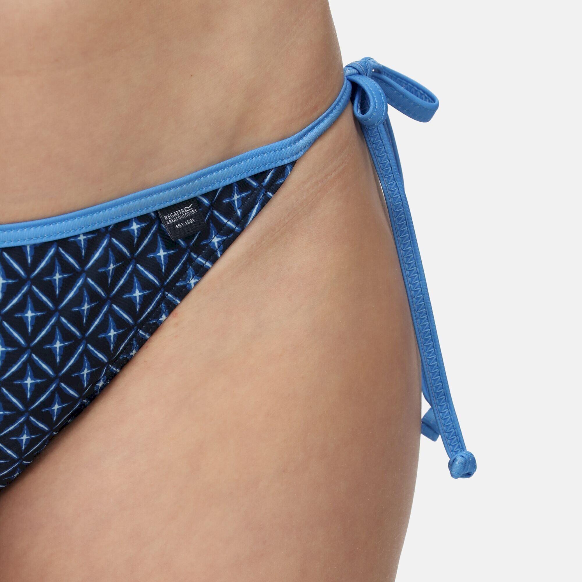 Womens/Ladies Aceana Tile Bikini Bottoms (Navy) 3/5