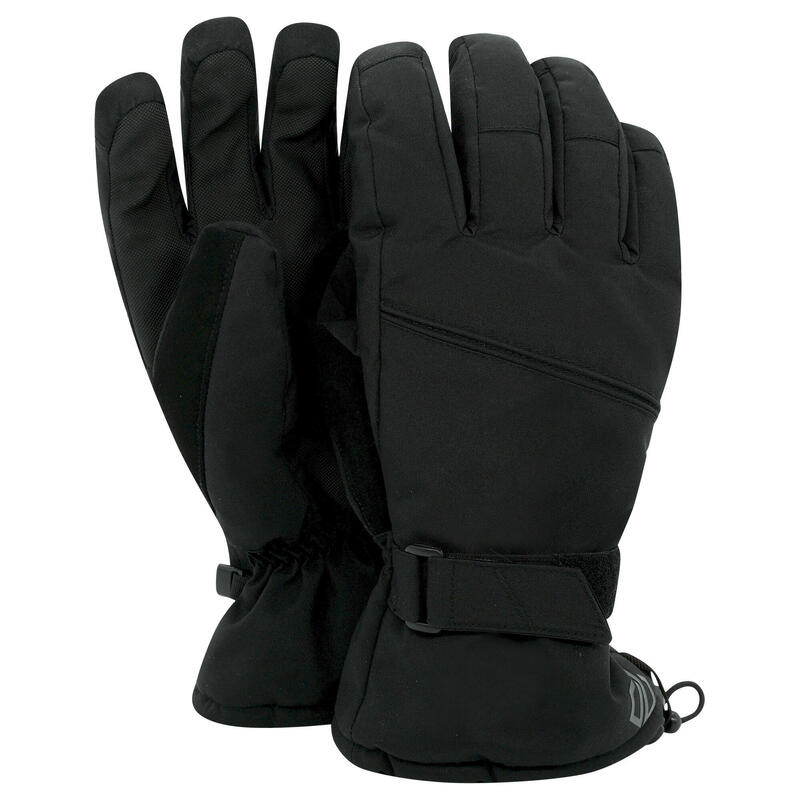 Unisex Adult Hand In Waterdichte Ski Handschoenen (Zwart)