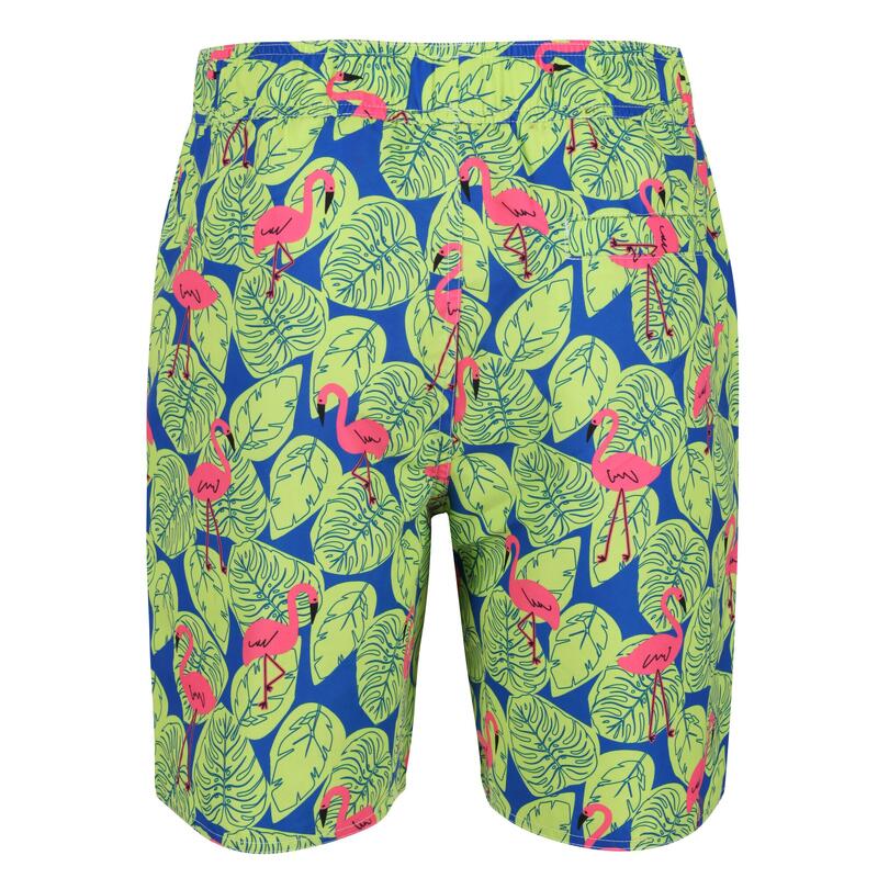 Heren Hamza Flamingo Zwemshorts (Heldere Kiwi)