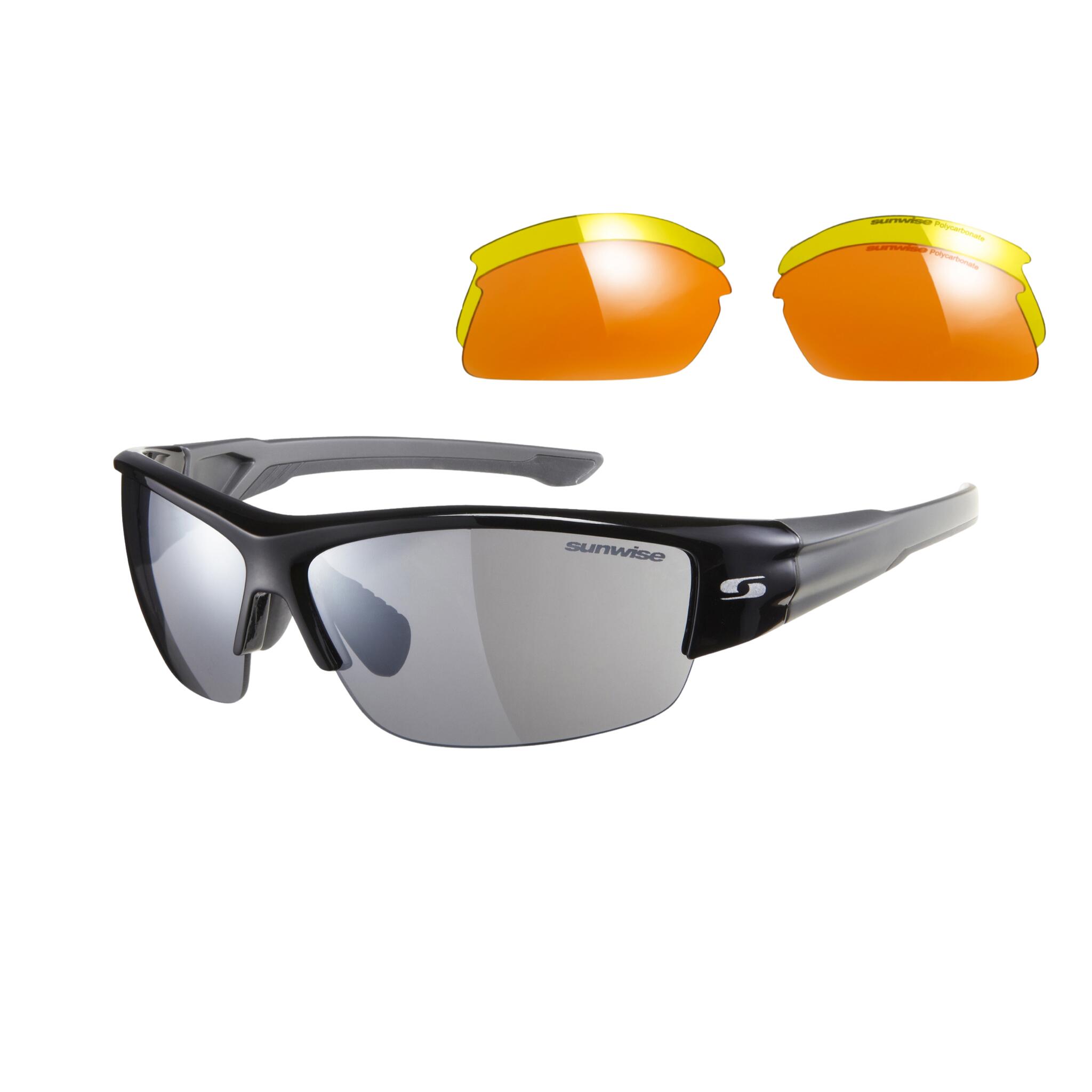 Polarized Sunglasses For Teens Boys & Girls, Women, Men (Small) UV  Protection Fit Over Glasses Wrap Around Sunglasses, Smoked Lenses Sport  Cycling Baseball Skiing Fishing+ Zipper Case (Black/Green) : Buy Online at