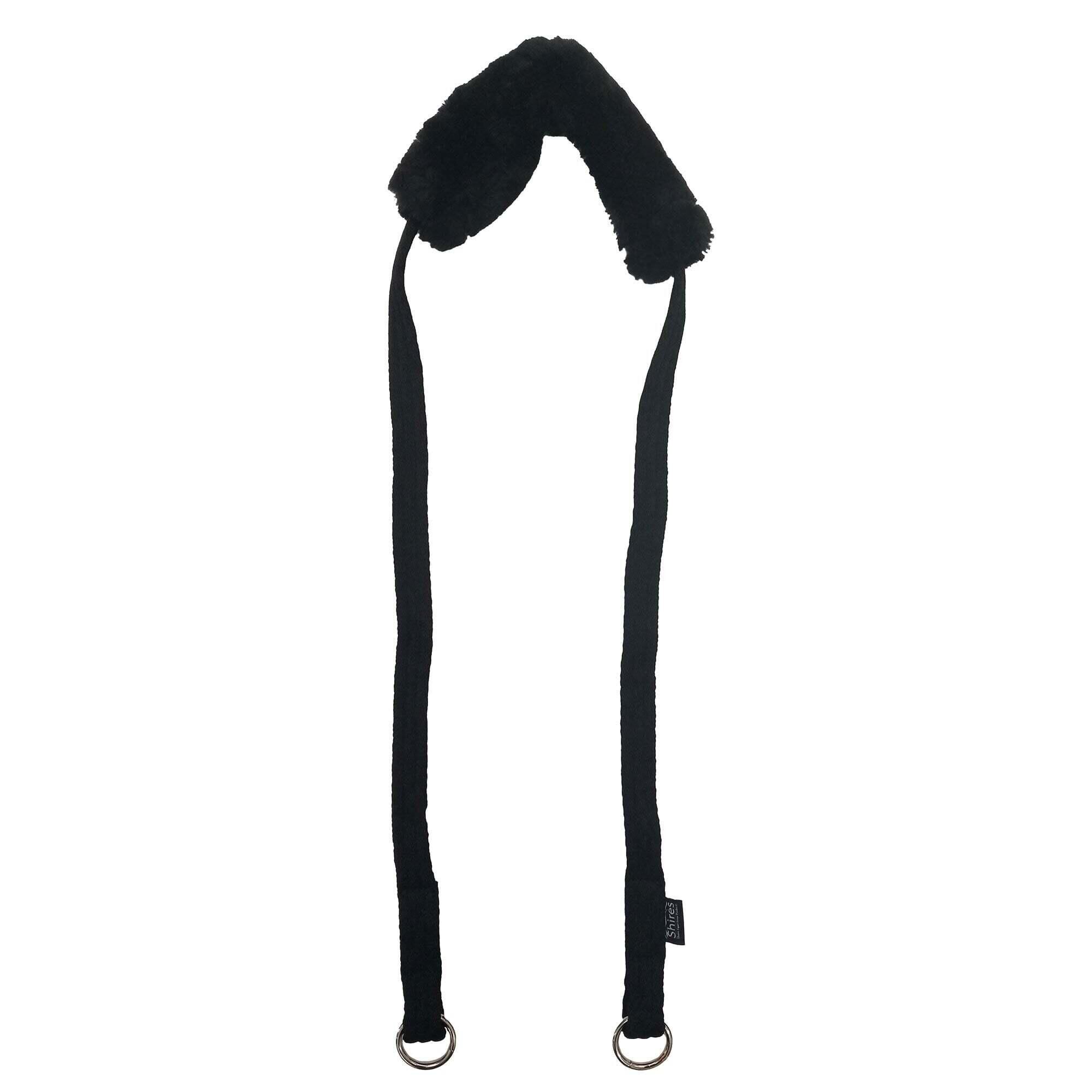 SHIRES Leather Horse Lunging Adapter (Black)