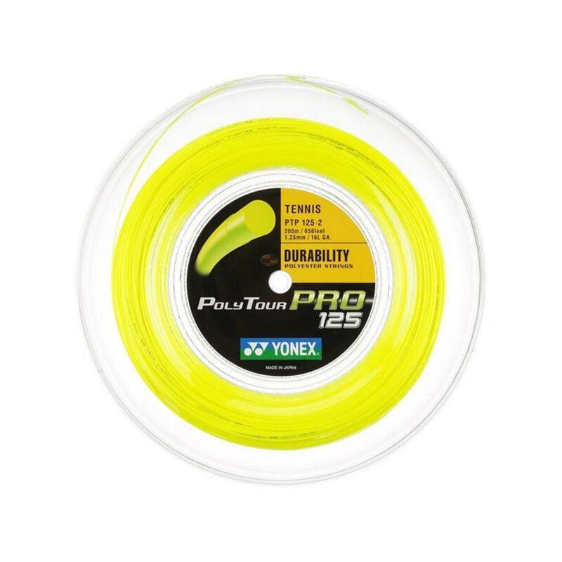 Naciąg tenisowy Yonex Polytour Pro szpula 200 m. yellow 1,30 mm