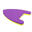 A型浮板 - 紫色/黃色