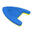 A-shape EVA Kickboard - Yellow/Blue