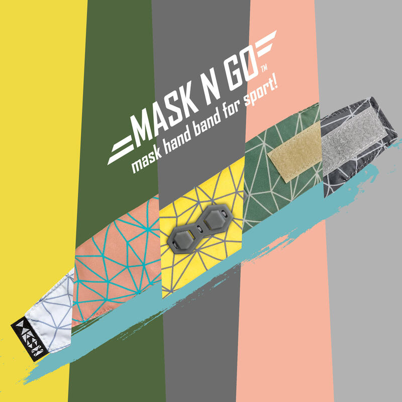 Mask n Go 運動口罩套 - 黃色
