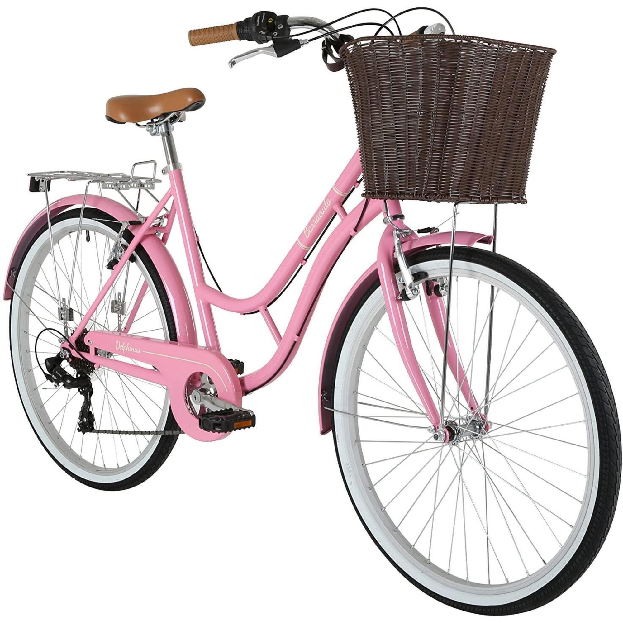 ladies pink vintage bike