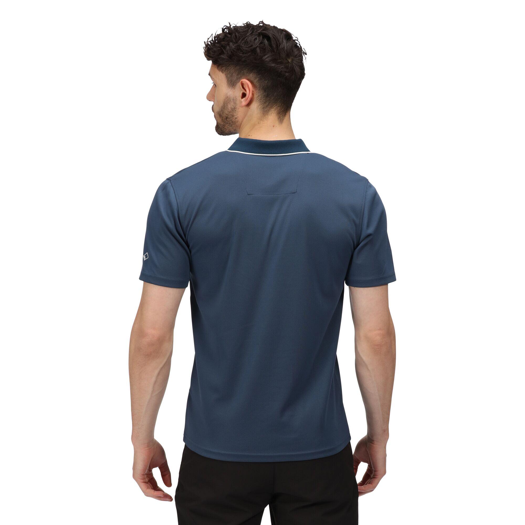 Mens Maverick V Active Polo Shirt (Moonlight Denim) 4/5