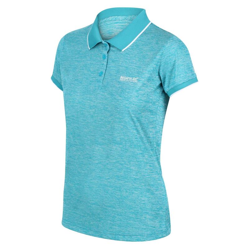 Polo manches courtes REMEX Femme (Turquoise)
