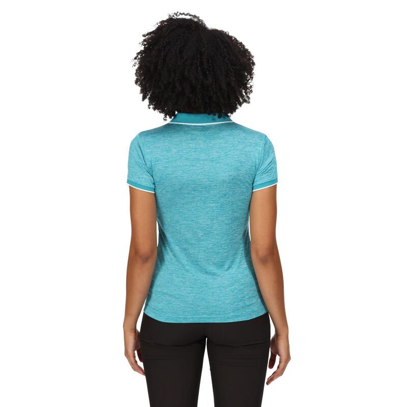 Polo manches courtes REMEX Femme (Turquoise)