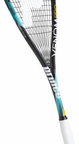 Venom Pro 950 Volwassenen Squash Racket - Zwart/Turquoise/Geel