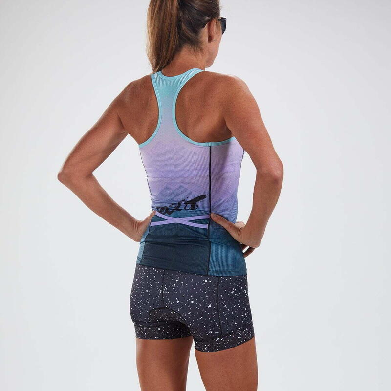 Kurzarm Trikot Damen LTD Triathlon Racerback - Kona Ice ZOOT