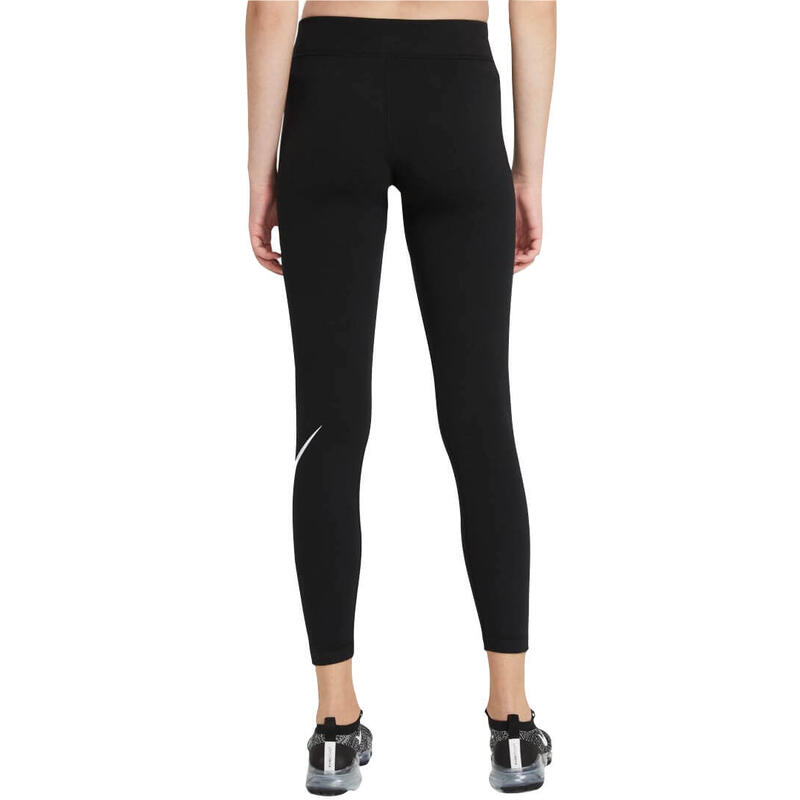 Leggings Nike Sportswear Essential Mid-Rise Swoosh, Noir, Femmes