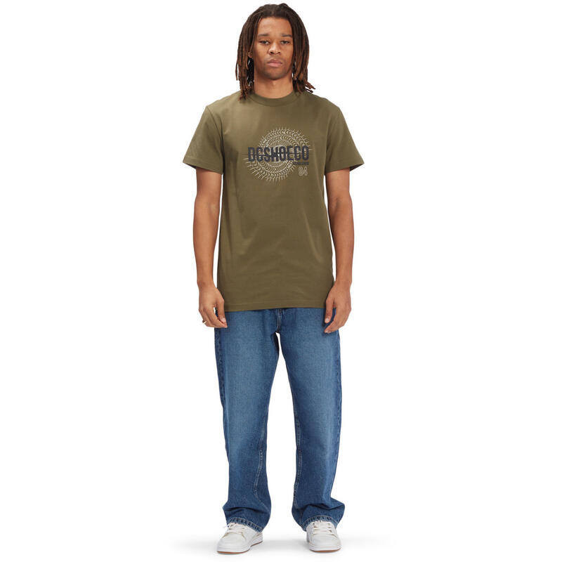 T-Shirt DC Shoes Tracer, Verde, Homens