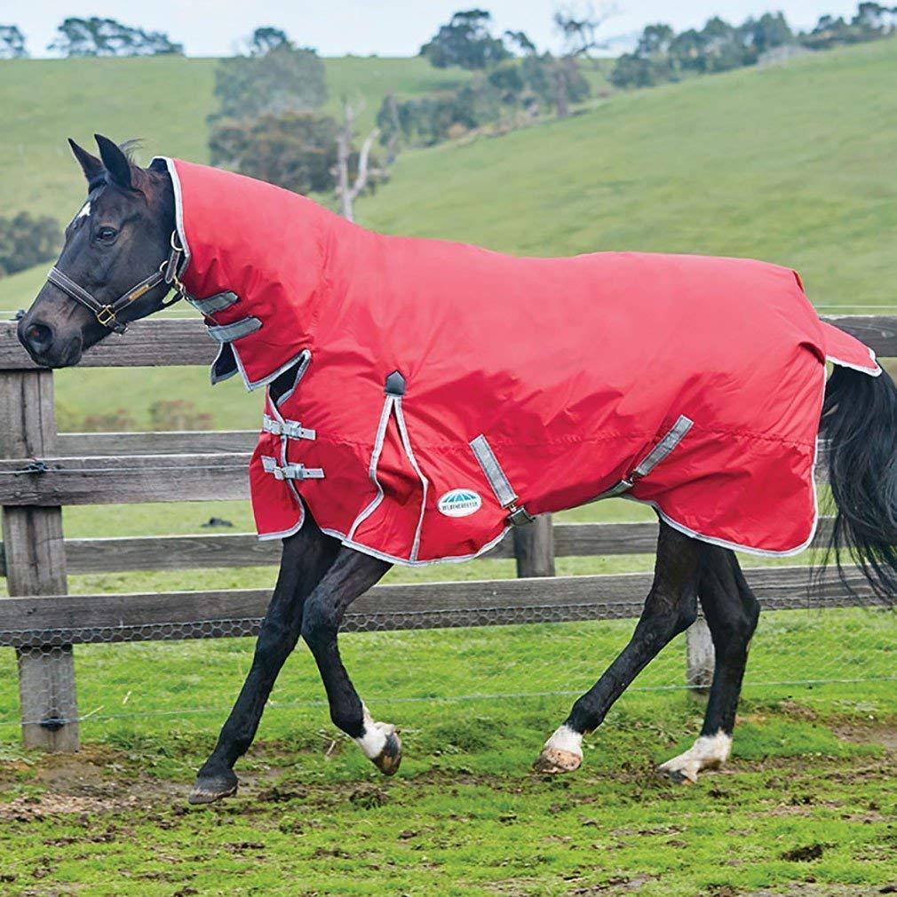 Comfitec Lite Classic Combo Neck Turnout Rug (Red/Silver/Navy) 2/5