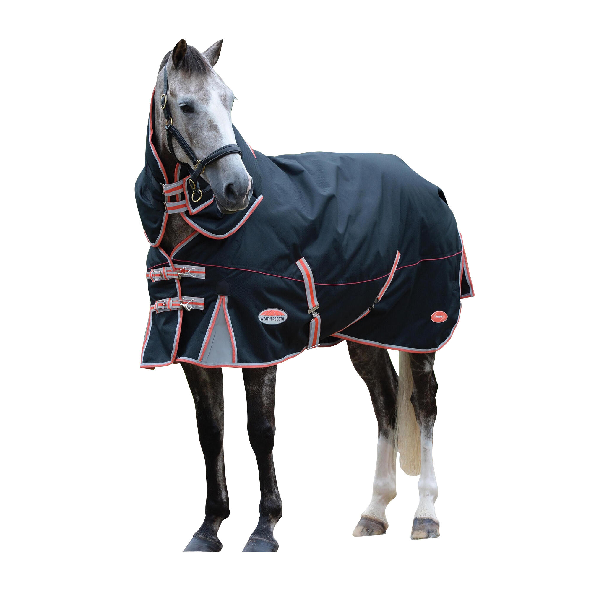 Horse blanket (black/grey/red)